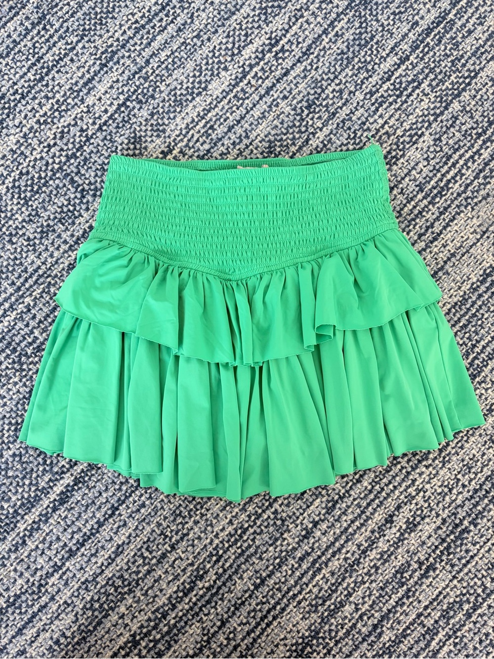 GB Girls Emerald Green Gracie Skirt w Ruffled Tiered